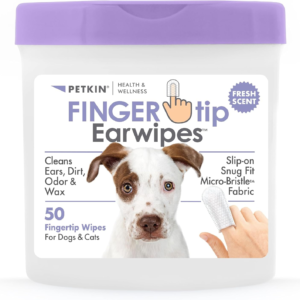 Petkin Fingertip Ear Wipes