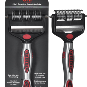 CHI for Dogs 2-in-1 Dematting and Deshedding Rake